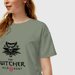 Футболка оверсайз женская THE WITCHER 3:WILD HUNT, цвет: авокадо — фото 2