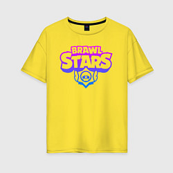 Футболка оверсайз женская BRAWL STARS, цвет: желтый