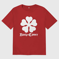 Футболка оверсайз женская Black Clover, цвет: красный