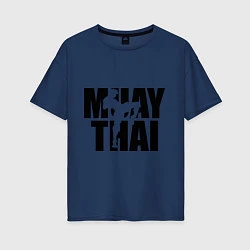 Женская футболка оверсайз Muay thai