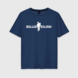 Футболка оверсайз женская BILLIE EILISH: Black Fashion, цвет: тёмно-синий