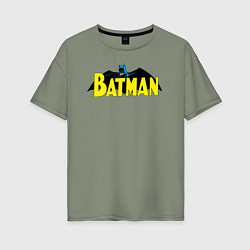 Женская футболка оверсайз Batman logo