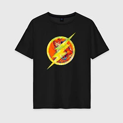 Женская футболка оверсайз Flash