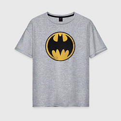 Женская футболка оверсайз Batman Sign