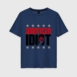 Женская футболка оверсайз American idiot