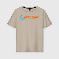 Женская футболка оверсайз Aperture Laboratorie