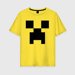Футболка оверсайз женская Minecraft, цвет: желтый