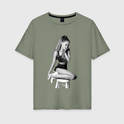 Футболка оверсайз женская ARIANA GRANDE, цвет: авокадо