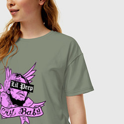 Футболка оверсайз женская LIL PEEP, цвет: авокадо — фото 2