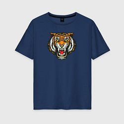 Женская футболка оверсайз Тигр