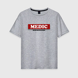 Женская футболка оверсайз MEDIC