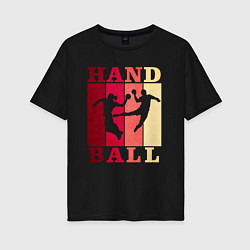 Женская футболка оверсайз Handball