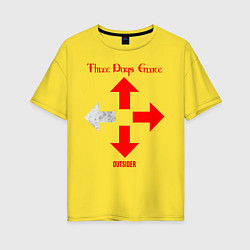 Футболка оверсайз женская Three Days Grace, цвет: желтый
