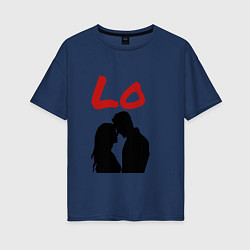 Женская футболка оверсайз LOVE 1 часть