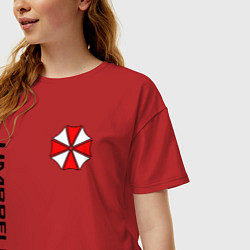 Футболка оверсайз женская UMBRELLA CORP, цвет: красный — фото 2