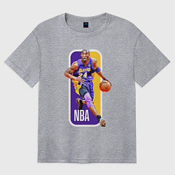 Футболка оверсайз женская NBA Kobe Bryant, цвет: меланж