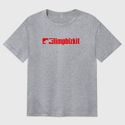Футболка оверсайз женская LIMP BIZKIT, цвет: меланж