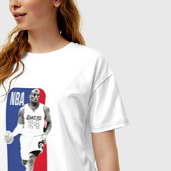 Футболка оверсайз женская NBA Kobe Bryant, цвет: белый — фото 2