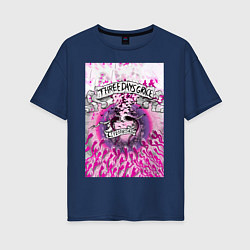 Женская футболка оверсайз Three Days Grace art