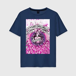 Женская футболка оверсайз Three Days Grace art