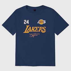 Футболка оверсайз женская KOBE BRYANT АВТОГРАФ, цвет: тёмно-синий