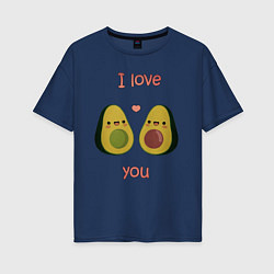 Женская футболка оверсайз AVOCADO LOVE