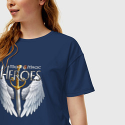 Футболка оверсайз женская Heroes of Might and Magic, цвет: тёмно-синий — фото 2