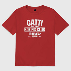 Футболка оверсайз женская Gatti Boxing Club, цвет: красный
