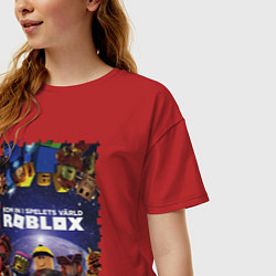 Футболка оверсайз женская ROBLOX, цвет: красный — фото 2