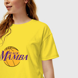 Футболка оверсайз женская Lakers - Black Mamba, цвет: желтый — фото 2