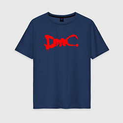 Женская футболка оверсайз DMC НА СПИНЕ