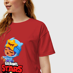 Футболка оверсайз женская BRAWL STARS SANDY, цвет: красный — фото 2