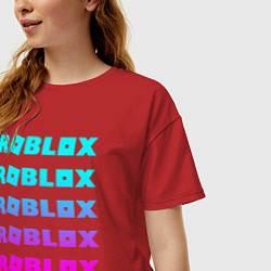 Футболка оверсайз женская ROBLOX, цвет: красный — фото 2