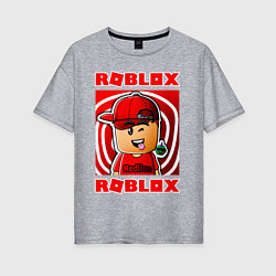 Футболка оверсайз женская ROBLOX, цвет: меланж