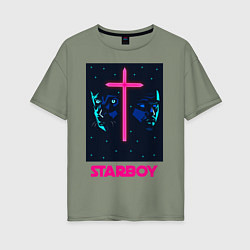 Футболка оверсайз женская STARBOY, цвет: авокадо