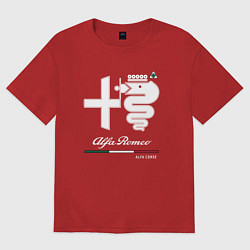 Женская футболка оверсайз Alfa corsa DTM