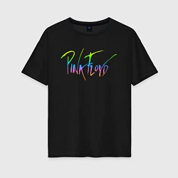 Футболка оверсайз женская Pink Floyd, цвет: черный