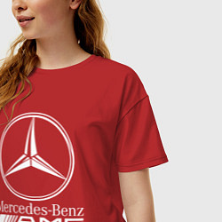 Футболка оверсайз женская MERCEDES-BENZ AMG, цвет: красный — фото 2