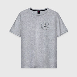 Футболка оверсайз женская MERCEDES-BENZ, цвет: меланж