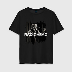 Футболка оверсайз женская Radiohead, цвет: черный