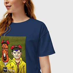 Футболка оверсайз женская BoJack Horseman, цвет: тёмно-синий — фото 2