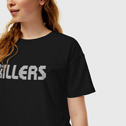 Футболка оверсайз женская The Killers, цвет: черный — фото 2