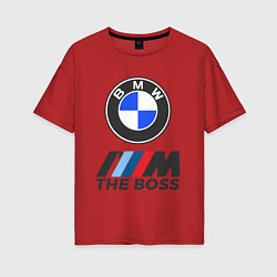 Футболка оверсайз женская BMW BOSS, цвет: красный
