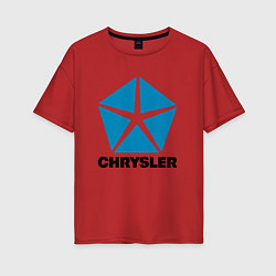 Женская футболка оверсайз Chrysler