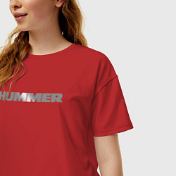 Футболка оверсайз женская Hammer Logo, цвет: красный — фото 2