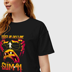 Футболка оверсайз женская Sum 41 Order In Decline, цвет: черный — фото 2