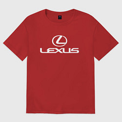 Футболка оверсайз женская LEXUS, цвет: красный