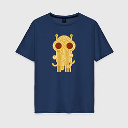 Женская футболка оверсайз The flying spaghetti monster