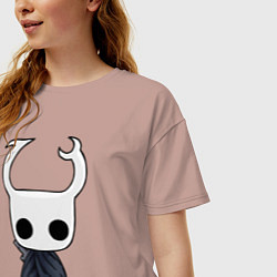 Футболка оверсайз женская Рыцарь Hollow Knight, цвет: пыльно-розовый — фото 2