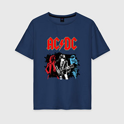 Женская футболка оверсайз ACDC